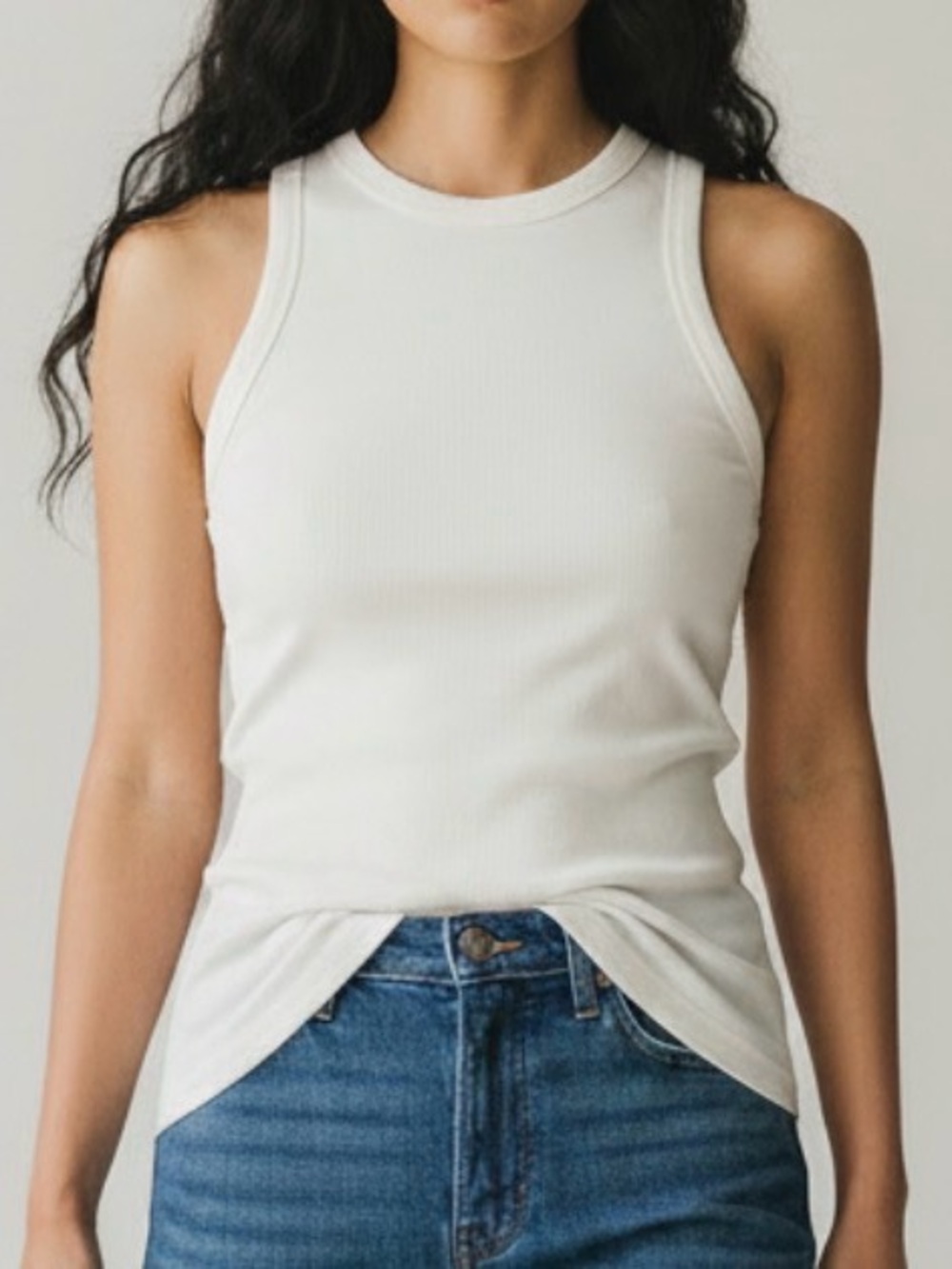 A New Day Ribbed Crewneck Tank Top